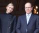 Charlene Wittstock et le prince Albert suivent la messe prononcée pour la Sainte-Dévote, le 27 janvier 2011, à Monaco.