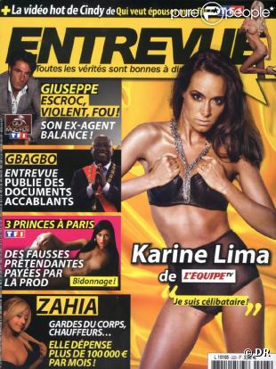 Karine Lima en couverture d'Entrevue