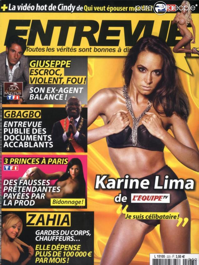 Karine Lima en couverture d'Entrevue