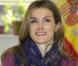 Letizia d'Espagne visite le lycée professionel Raul Vasquez à Madrid, le 2 février 2011.