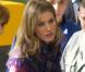 Letizia d'Espagne visite le lycée professionel Raul Vasquez à Madrid, le 2 février 2011.