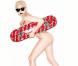 Lady Gaga : Nue, délicieuse et sensuelle... mais pourquoi un skateboard ?