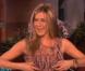 Jennifer Aniston sur le plateau du show d'Ellen DeGeneres le 3 février 2011.