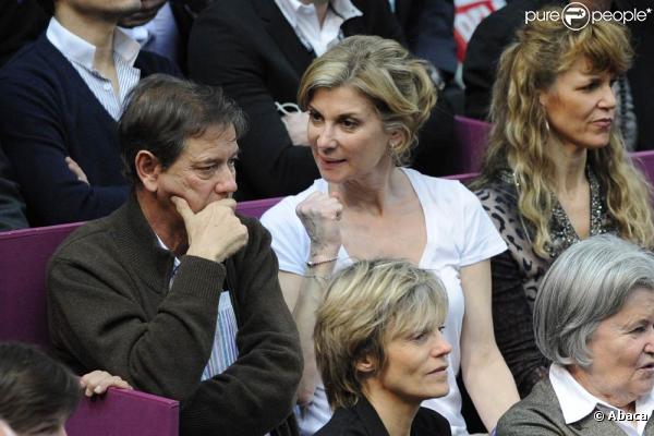 Michèle Laroque à la finale du 19e Open GDF Suez, le 13 février 2011.