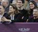Simone Veil et Amélie Mauresmo à la finale du 19e Open GDF Suez, le 13 février 2011. 