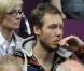 Brian Lynch et Jada Ellie, mari et petite fille de Kim Clijsters, à la finale du 19e Open GDF Suez, le 13 février 2011. 