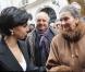 Rachida Dati, Simone Veil et Ivan Levai lors de l'inauguration de la plaque César rue de Grenelle à Paris le lundi 14 février 2011  