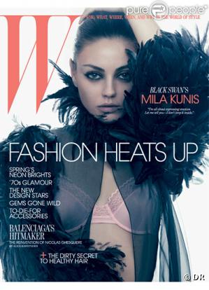 Mila Kunis en couverture de W magazine, mars 2011.