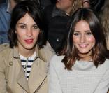 Olivia Palermo et Alexa Chung au défilé Matthew Williamson à la Fashion Week de Londres, le 20 février 2011.