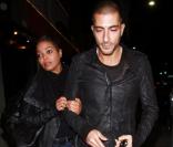 Janet Jackson et son compagnon Wissam Al Mana sortent du restaurant Matsuhisa à Los Angeles, le 22 février 2011. 