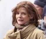 Michelle Pfeiffer sur le tournage de  New Year's Eve  de Garry Marshall, à New York, le 24 février 2011.