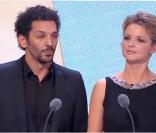 Le César du Meilleur film étranger est remis par Tomer Sisley et Virginie Efira, lors de la 36e nuit des César, vendredi 25 février 2011.