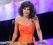 Valérie Lemercier portait une robe Lefranc Ferrant à la cérémonie des César à paris, le 25 février 2011.