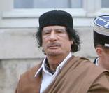 Le colonel Kadhafi à l'Elysée, décembre 2007
