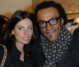 Laurence et Manu Katché à l\'ouverture de la boutique Divine Parisienne à Paris le 3 mars 2011