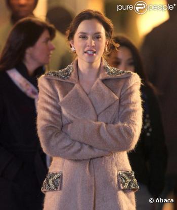 Leighton Meester et Ed Westwick tournent Gossip Girl (7 mars 2011)