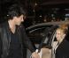 Kylie Minogue et Andres Velencoso, à Milan le 8 mars 2011