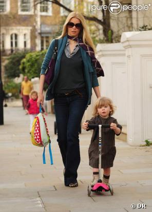 Claudia Schiffer et sa fille Clementine