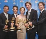L\'équipe de The Office : Steve Carell, B.J. Novak, Jenna Fischer, John Krasinski et Rainn Wilson