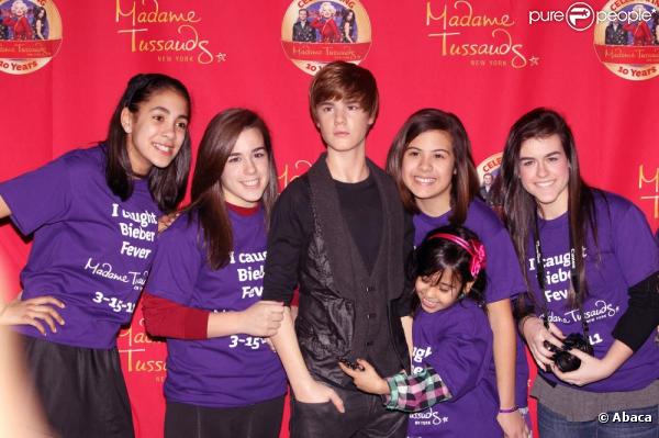 Justin Bieber a désormais sa statue de cire au Musée Madame Tussauds de Times Square à New York le 15 mars 2011