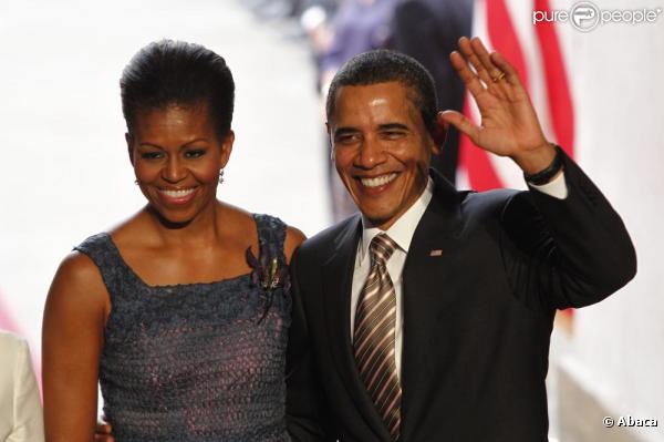 Barack Obama et sa famille lors de leur tournée officielle en Amérique latine. Ici, au Chili, avec sa belle Michelle