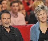 Véronique Jannot et José Garcia sur le plateau de  Vivement dimanche , Paris, le 16 mars 2010.