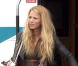 Blake Lively sur le tournage d'un nouveau film à Santa Monica à Los Angeles le 24 mars 2011
