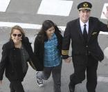 John Travolta et Kelly Preston, leur fille Ella Bleu, Johannesburg, le 11 juin 2010.
