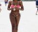 Serena Williams sur la plage de Miami, le 16 avril 2011.