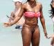 Serena Williams sur la plage de Miami, le 16 avril 2011.