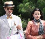 Courteney Cox et David Arquette se rendent chez des amis à Malibu le 24 avril 2011