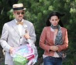 Courteney Cox et David Arquette se rendent chez des amis à Malibu le 24 avril 2011