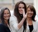 Pippa, Kate et Carole Middleton et du prince William, à Londres, le 29 avril 2011.