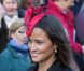 Pippa Middleton au mariage de Katie Percy en février 2011.