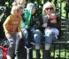 Gwen Stefani, Gavin Rossdale et leurs deux enfants Zuma et Kingston à Londres. 3 mai 2011