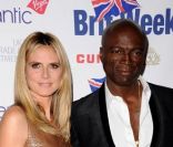 Heidi Klum et Seal posent lors d'une soirée en avril 2011 à Los Angeles 
