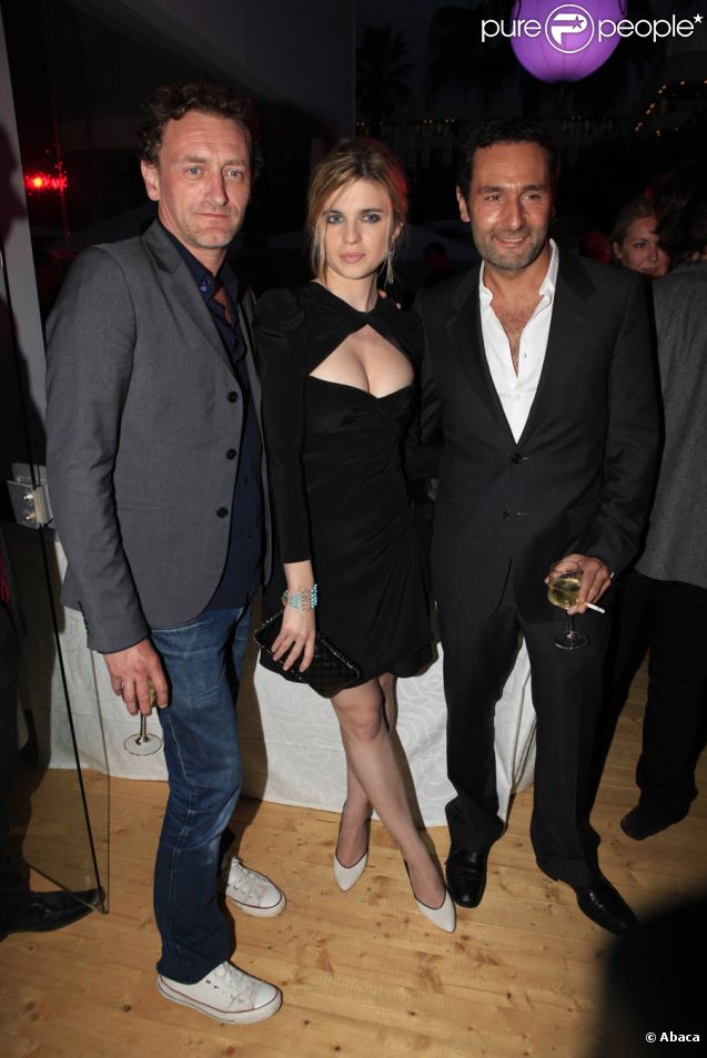 Jean-Paul Rouve, Cécile Cassel et Gilles Lellouche lors de la soirée des Audi Talents Awards au Audi Lounge à Cannes le 12 mai 2011