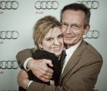 Cécile Cassel et Patrice Leconte lors de la soirée des Audi Talents Awards à Cannes le 12 mai 2011