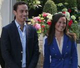 Pippa Middleton et son frère James, le lendemain du mariage de Kate et William. 