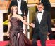 Brad Pitt et Angelina Jolie à la descente de la projection de The Tree of Life , à l'occasion du 64e Festival de Cannes, le 16 mai 2011.