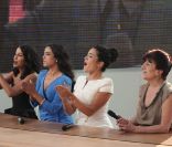 Leïla Bekhti, Hafsia Herzi, Sabrina Ouazani et Biyouna lors du Grand Journal de Canal+ du 20 mai 2011