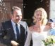 Jean Dujardin et Alexandra Lamy lors de leur mariage en juillet 2009
