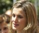 Letizia d'Espagne rend visite à l'assocition nationale de lutte contre le cancer (AECC) à Madrid le 26 mai 2011