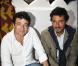 Patrick Bruel et Pascal Elbé au cours du voyage du Jasmin, en Tunisie le 8 mai 2011.