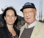 Nikki Lauda et sa femme Birgit lors de la soirée Hugo Boss à la villa Key Largo à Monaco le 27 mai 2011