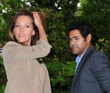  Melissa Theuriau, enceinte, et Jamel Debbouze arrivent à l'anniversaire de la Fondation Culture et Diversité au Théâtre du Rond Point à Paris le 30 mai 2011 