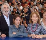 Michael Haneke, Anaïs Demoustier, Isabelle Huppert et Patrice Chéreau au festival de Cannes en 2003 