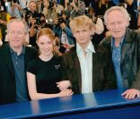 Les frères Dardenne, Déborah François, Jérémie Renier au festival de Cannes en 2005 