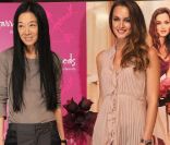 Leighton Meester et Vera Wang pour le lancement du parfum Lovestruck le 9 juin 2011 à Londres chez Harrod's 