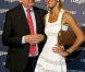 Pour sa troisième édition, la soirée de gala annuelle de la marque Longines, donnée samedi 4 juin 2011 en marge de Roland-Garros, récompensait Jim Courier. Tatiana Golovin, atout charme de l'événement, au côté du président de la marque, Walter von Känel. 